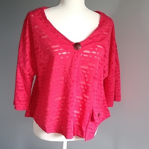 NWT, Deep Coral Top - Picture 1 of 8
